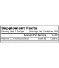 Jarrow Formulas Vitamin D3, 5000IU, 100 Softgels