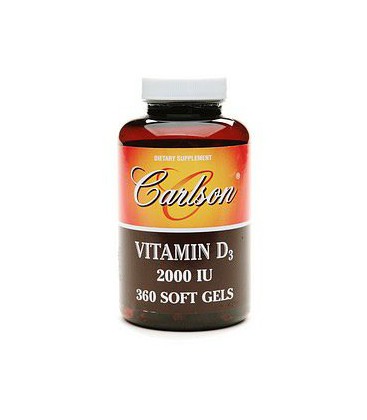 Carlson Vitamin D3 2000 IU, 360 Softgels