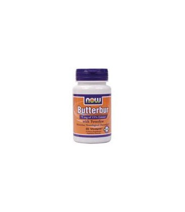 Now Foods Butterbur With Feverfew, 60 caps (Pack of 2)