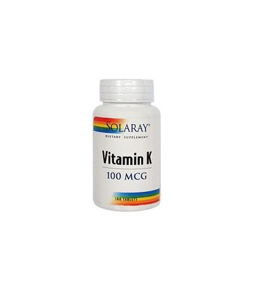 Solaray - Vitamin K, 100 tablets