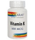 Solaray - Vitamin K, 100 tablets