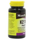 Mason Natural K2 Plus D3 Tablets, 100 Count