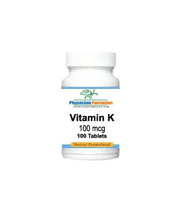 Vitamin K Supplement 100 Mcg, 100 Tablets - Endorsed by Dr. Ray Sahelian, M.D. - A phytonadione for blood clotting