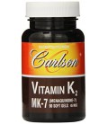 Carlson Labs Vitamin K2-7 45 MCG Mineral Supplement Softgels, 90 Count