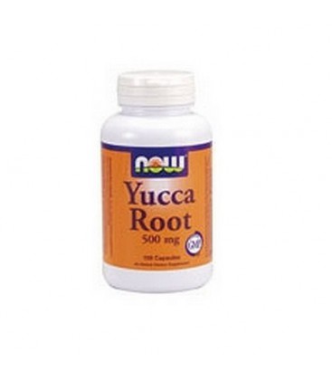 NOW Foods Yucca, 100 Capsules / 500mg (Pack of 4)