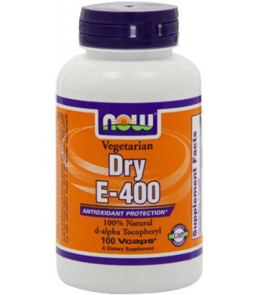 Now Foods Dry E-400, Veg-Capsules, 100-Count