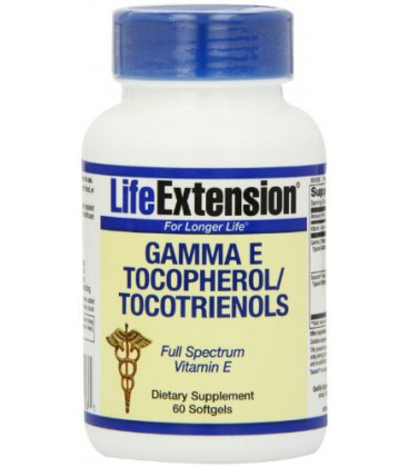 Life Extension Gamma E Tocopherol/ Tocotrienols Softgels, 60-Count