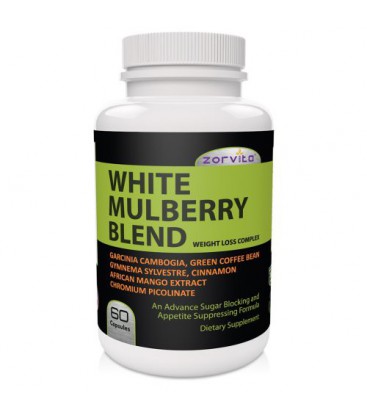 White Mulberry- 1 Best Quality Weight Loss Complex with White Mulberry Leaf Extract, Garcinia Cambogia, Green Coffee Bean Extr