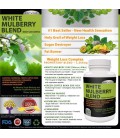 White Mulberry- 1 Best Quality Weight Loss Complex with White Mulberry Leaf Extract, Garcinia Cambogia, Green Coffee Bean Extr