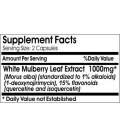 White Mulberry Leaf Extract 1000mg / 1% Alcaloids / 15% Flavonoids * 200 Capsules 100 % Natural - by EarhNaturalSupplements