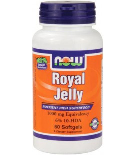 Now Foods Royal Jelly 1000mg, 60 Softgels