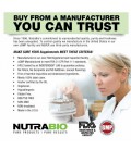 NutraBio 100% Pure L-Glutamine Powder - 500 Grams - Testé HPLC, micronisées, Unflavored, sans additifs ou des charges, BPF. Sup