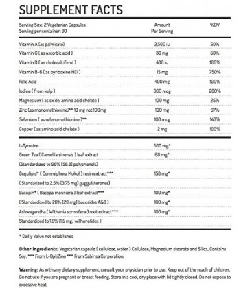 Hypitrol - Non-prescription soutien naturel de la thyroïde 60 de comptage