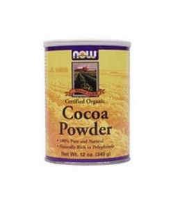 Now Foods Organic Cocoa Powder, 12 Ounces (Pack of 2)