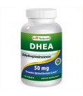 1 DHEA 50 mg 120 comprimés par Meilleures Naturals - Favorise un niveau d'hormone équilibré - fabriqué dans une usine certifié