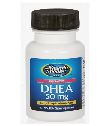 les Vitamin Shoppe -, 50 mg, 60 capsules Dhea