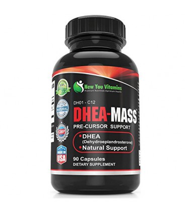 DHEA-messe DHEA 100mg 90 Capsules 1 Bouteille