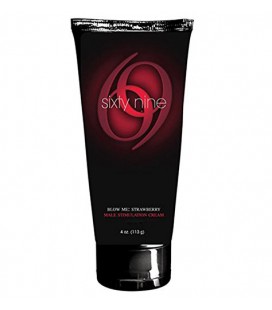 69 Sixty Nine Blow Me saveur de fraise Male Enhancement sexe Crème: Taille 4 Oz. ou G 113