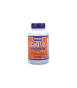 Now Foods - Co Q 10 With Omega-3 Fish Oil, 60 mg, 60 softgels