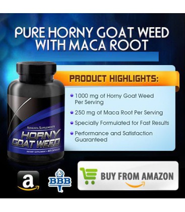 Horny Goat Weed Avec Extrait de racine de maca (60 capsules)